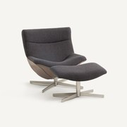 Draaibare relaxfauteuil met voetenbank, Wesley