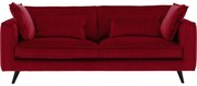 Goossens Bank Suite rood, stof, 4-zits, elegant chic