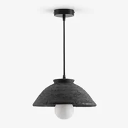 Sainza Terracotta Plafondlamp Zwarte Koolstof & Ø32 Cm - Sklum