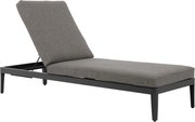 Lifestyle Garden Furniture Mateo Ligbed Met Kussen Antraciet/dark Grey Aluminium Grijs