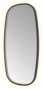 Hotbath &More Contour spiegel deens ovaal 50x100cm geborsteld zwart PVD