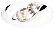Moderne inbouwspot wit GU10 AR111 rond trimless - Oneon