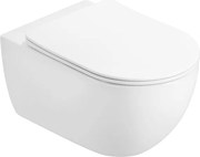 Mexen Carmen 2.0 WC-pot Rimless Tornado met langzaam sluitende slanke duroplast zitting, wit glanzend - 3088L4000T