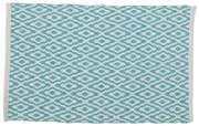 Differnz Brighton Badmat 100% katoen Blauw wit 50 x 80 cm 31.110.05