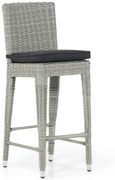 Garden Collections York Barchair New Grey Wicker Grijs