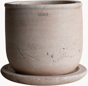 Outdoor bloempot Terra van terracotta, H 18 cm