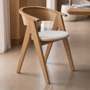 Zuiver Ndsm Design Eetkamerstoel Naturel Hout