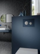 TECE Loop Modulair drukplaat nachtblauw met toetsen mat chroom