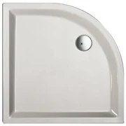 Plieger Liberty douchebak kwartrond 90x90x19cm met paneel en poten wit