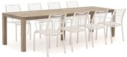 Apple Bee Hawaii/ROUGH-S 300cm dining tuinset 9-delig stapelbaar