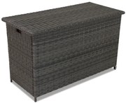 Kunststof rotan tuinbox voor kussens Toledo 945l antraciet Garden Point