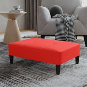 vidaXL Voetenbank 78x56x32 cm kunstleer rood