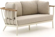 Loungebank Tuin Apple Bee  | Aluminium | 2 personen | Tuinbank Wit | 150cm | Incl. kussens | Kees Smit Tuinmeubelen