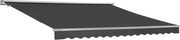 Grijze terraszonwering 395 x 300 cm Garden Point