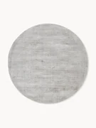Rond viscose vloerkleed Jane, handgeweven