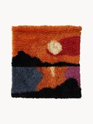 Handgemaakt wandobject Sundown van wol