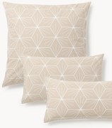 Omkeerbare kussenhoes Ilda met geometrische print