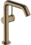 Hansgrohe Tecturis S Wastafelmengkraan - push to open waste - 15.4cm draaibare uitloop - geborsteld brons 73360140