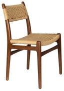 Dutchbone Cecile Houten Frame Stoel Walnut
