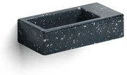 Clou Flush 3 fontein - 36x18cm - rechts - gerecycled PE - heelal zwart CL/03.80031