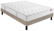 Ensemble matras met veren l'Illustre + beddenbodem