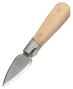 Oestermes, rubberhout/roestvrijstaal