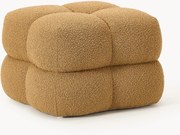 Bouclé beklede poef Ellie