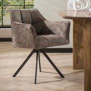 Draaibare Eetkamerstoel Taupe Renegade Stof