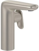 Villeroy & Boch Antao Eengreeps wastafelkraan - met Push-Open afvoergarnituur - Matt Brushed Nickel (RVS) TVW11100400064