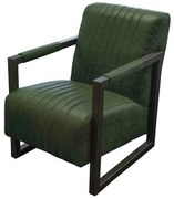 Fauteuil - Capri - Lederlook Missouri groen 10