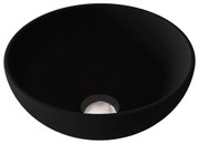 Sjithouse Furniture moon ronde waskom 27cm mat zwart