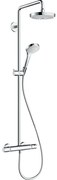 Hansgrohe Croma Select S Regendoucheset - hoofddouche 18cm - thermostatisch - wit/chroom 27253400