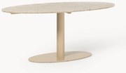 Ovale marmeren eettafel Miley, 120 x 90 cm