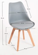 Pakket van 4 Synk Basic stoelen