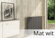 Eastbrook Peretti horizontale aluminium radiator 60x47cm Mat wit 555 watt