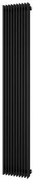 Plieger Antika Retto designradiator verticaal middenaansluiting 1800x295mm 1111W zwart grafiet (black graphite)