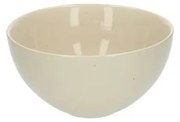 Kom, steengoed, beige, spikkel,Ø 18 cm