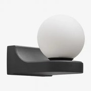 Lanham Aluminium Buitenwandlamp Zwart - Sklum