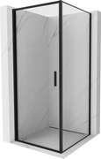 Mexen Exo-B schuifbare douchecabine 90 x 90 cm, transparant, zwart - 817-090-090-70-00