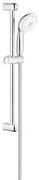GROHE New Tempesta 100 Glijstangset - 60cm - ronde handdouche - 4 straalsoorten - gladde doucheslang - chroom/wit 27645001