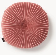 Rond handgemaakt katoenen kussen Ripple, Ø 35 cm