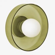 Jaxal Wandlamp Van Glas En Roestvrij Staal Cactus Groen & Ø25 Cm - Sklum