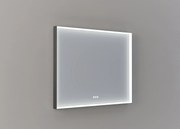 Thebalux M20 spiegel 100x80cm met verlichting en verwarming ijzer verouderd