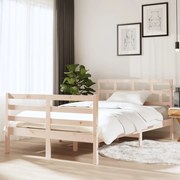 vidaXL Bedframe massief hout 120x190 cm 4FT Small Double