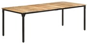 vidaXL Eettafel 220x100x76 cm ruw mangohout