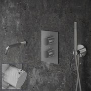 Saniclear Talpa Stripes inbouw badkraan chroom