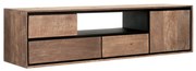 DTP Home Metropole Teak Tv-meubel Zwevend 155 Cm - 155x40x40cm.