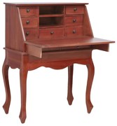 vidaXL Secretaire 78x42x103 cm massief mahoniehout bruin