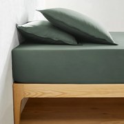 Hoeslaken in gewassen satijnkatoen, Victor, effen