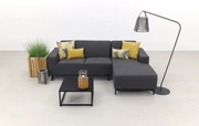 Boavista/Toronto loungebank chaise longue - Sooty - 3-delig - links